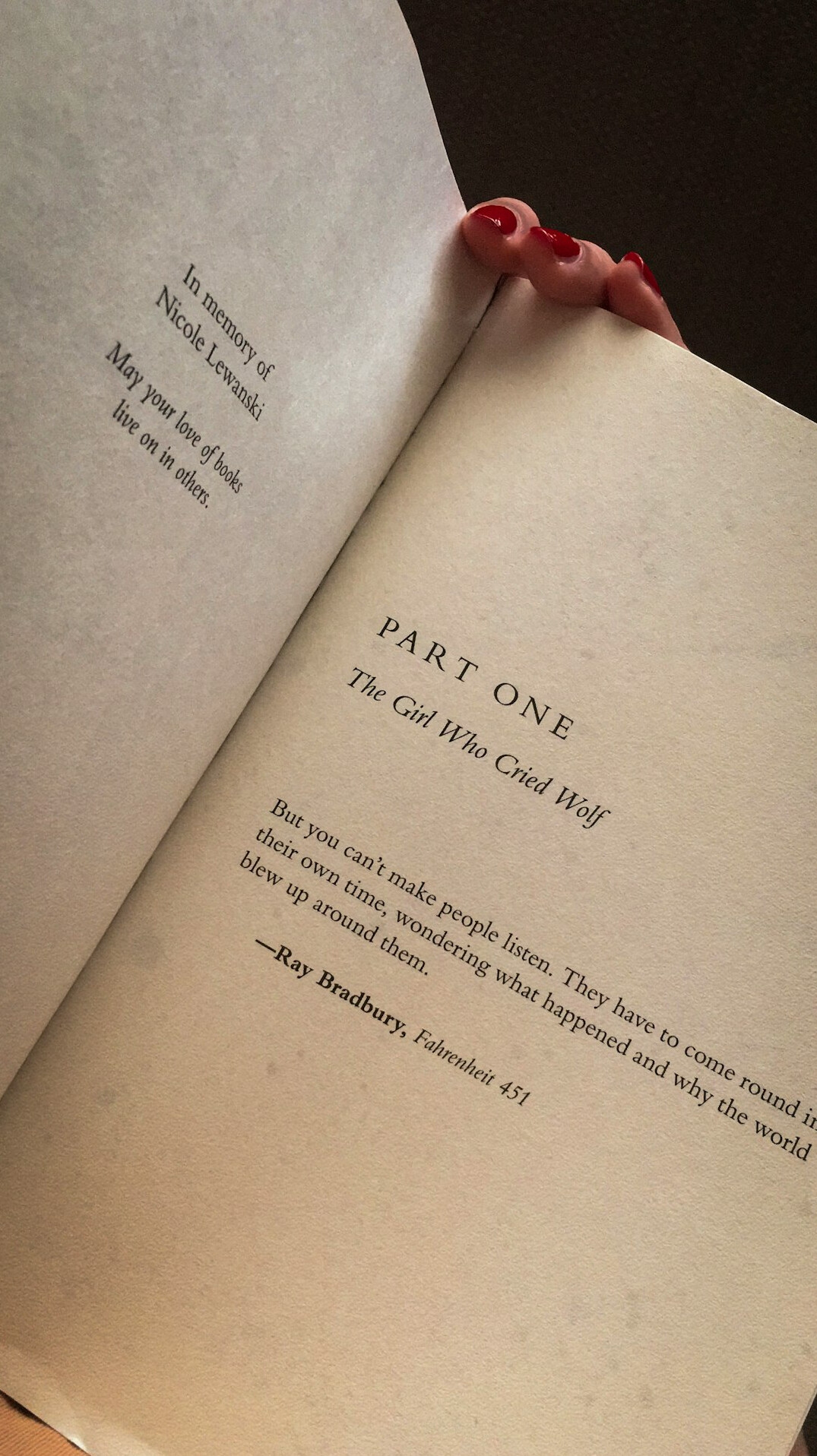 suspenseful book pages